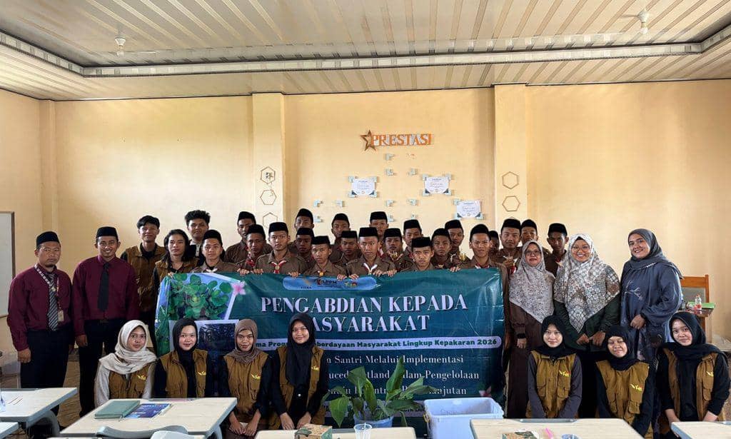 Santri di Lampung Olah Limbah Laundry, Pakai Teknologi Alami
