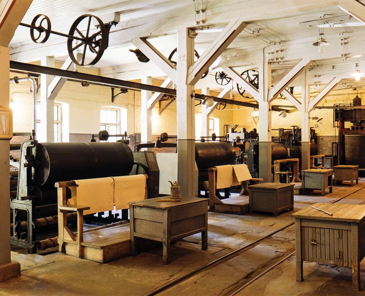 ilustrasi bagian dalam Verla Groundwood and Board Mill