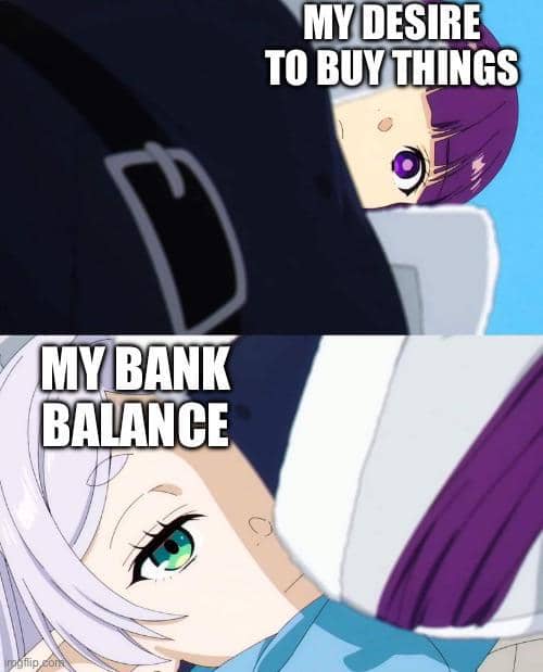 meme anime tentang kesulitan