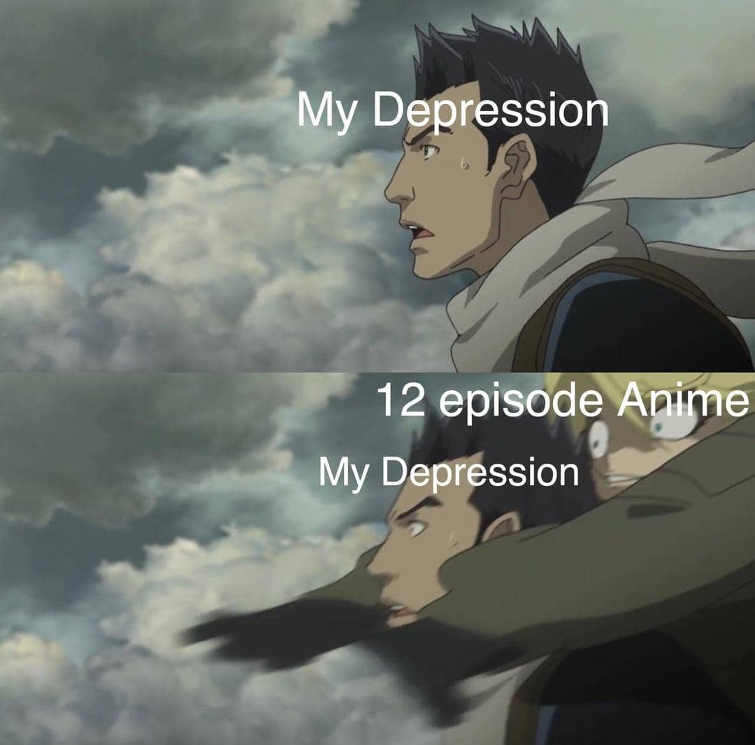 meme anime tentang kesulitan