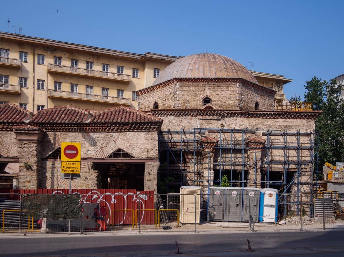 Potret Masjid Hamza Bey di Kota Thessaloniki