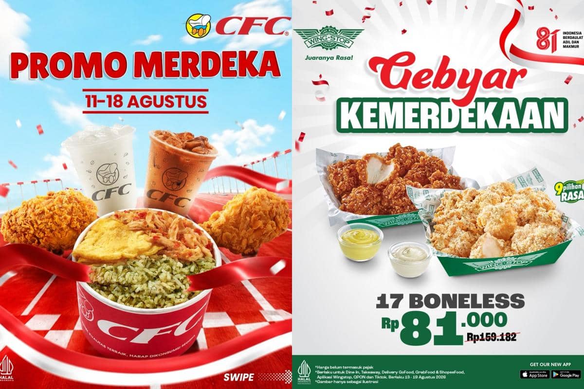 10 Promo Makanan 17 Agustus 2026, Diskonnya Gila-gilaan!