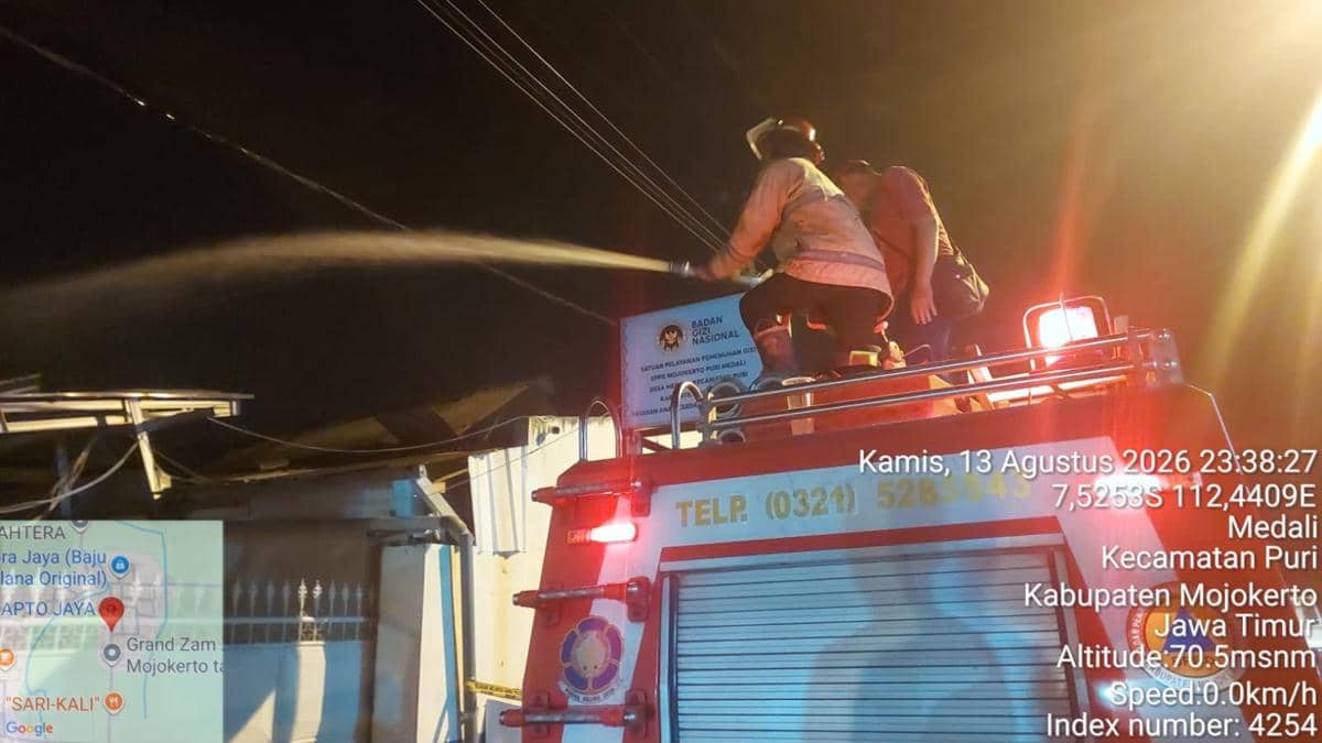 SPPG di Mojokerto Meledak, Lima Orang Alami Luka-luka
