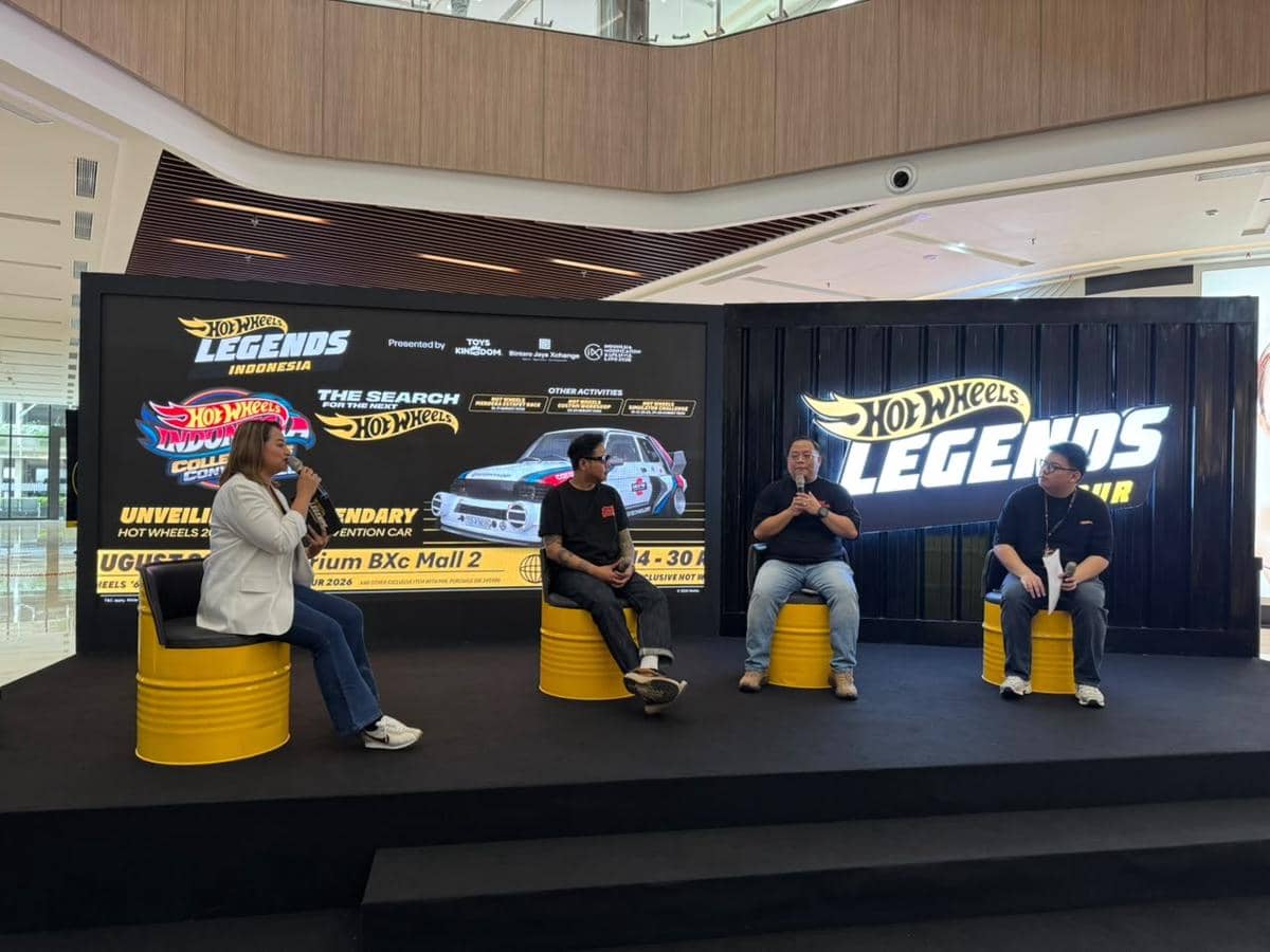 Materi promosi kolaborasi Hot Wheels dan Turbo Bastard Wheel yang kembali hadir dalam ajang IMX 2026.