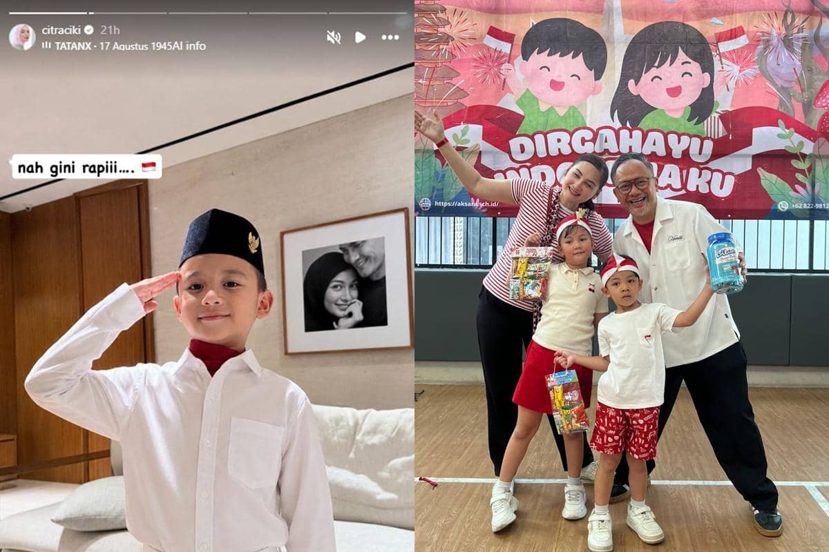 7 Potret Anak Artis Rayakan 17 Agustus di Sekolah, Ada Petugas Upacara