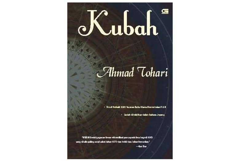 cover belakang novel Kubah karya Ahmad Tohari