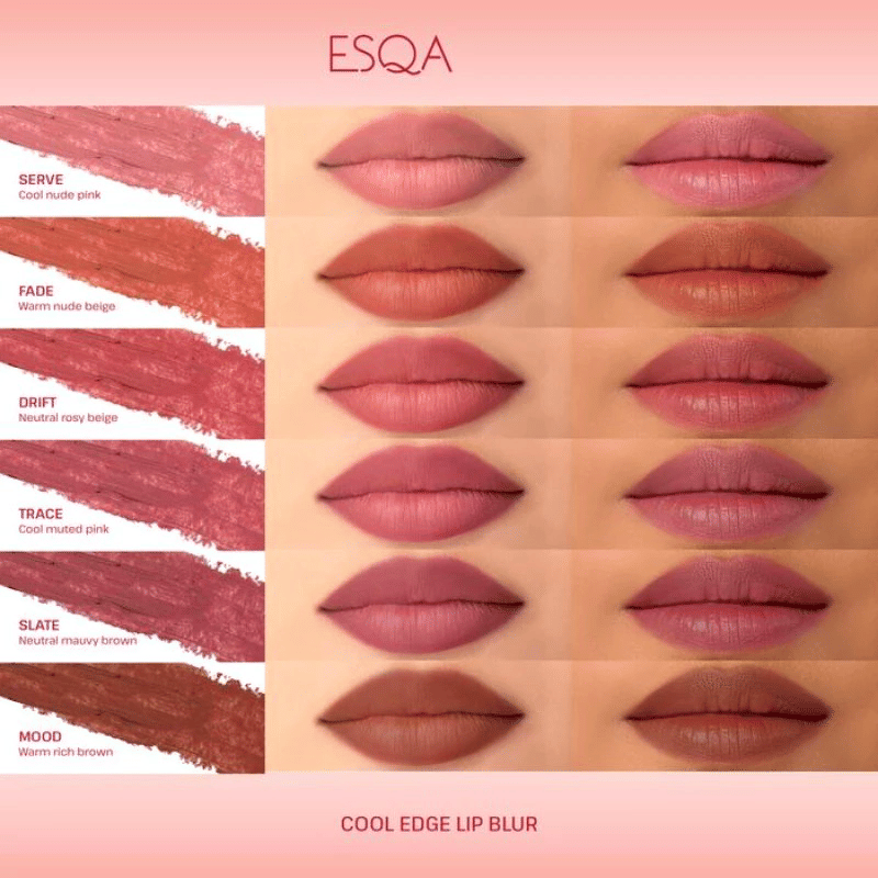 ESQA Cool Edge Lip Blur Shade Mood