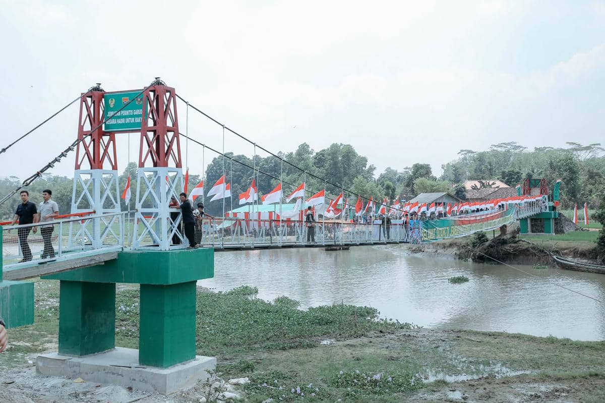 Hore! Jembatan Viral Garuda Way Bungur di Lamtim Akhirnya Diresmikan
