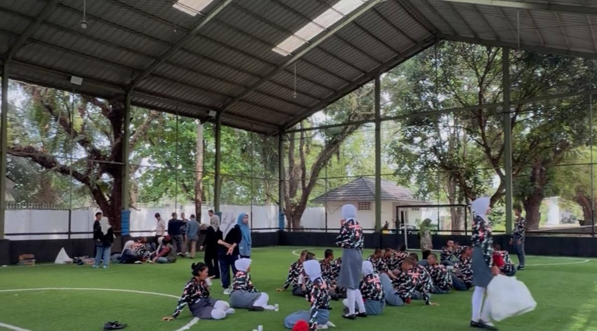 Kelompok Paskibraka Provinsi Sumsel dalam persiapan menjalankan tugas pada upacara HUT ke-81 Kemerdekaan RI. (IDN Times/Rangga Erfizal)