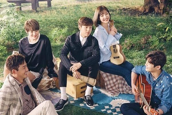 Poster drama Korea The Liar and His Lover produksi tvN, menampilkan judul serial dan para pemeran utamanya.