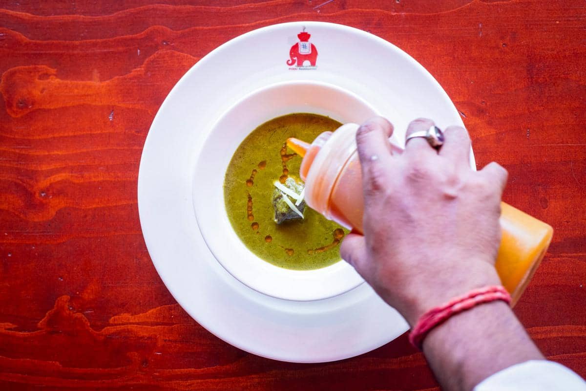 ilustrasi sajian cilantro lime dressing