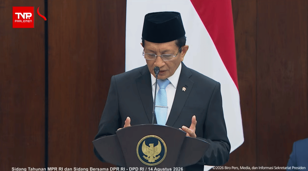 Sidang Tahunan MPR, Menag Berdoa agar Jauh dari Fitnah dan Pengkhianatan