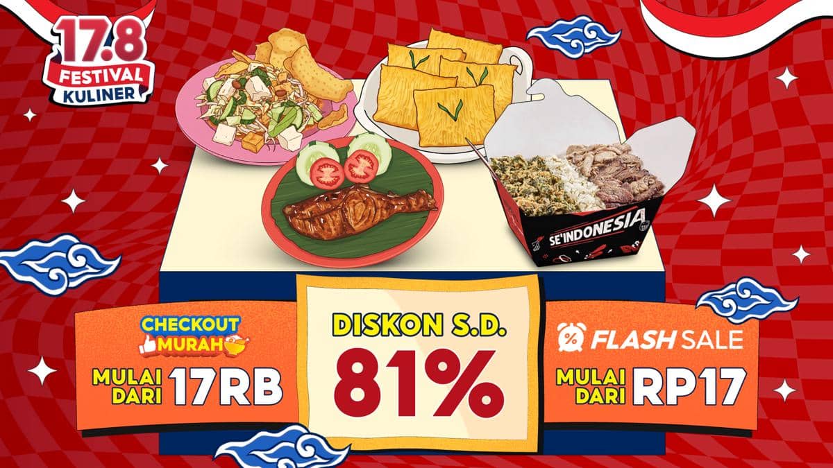 ShopeeFood Hadirkan 17.8 Festival Kuliner, Merchant Lokal Promo Rp17!