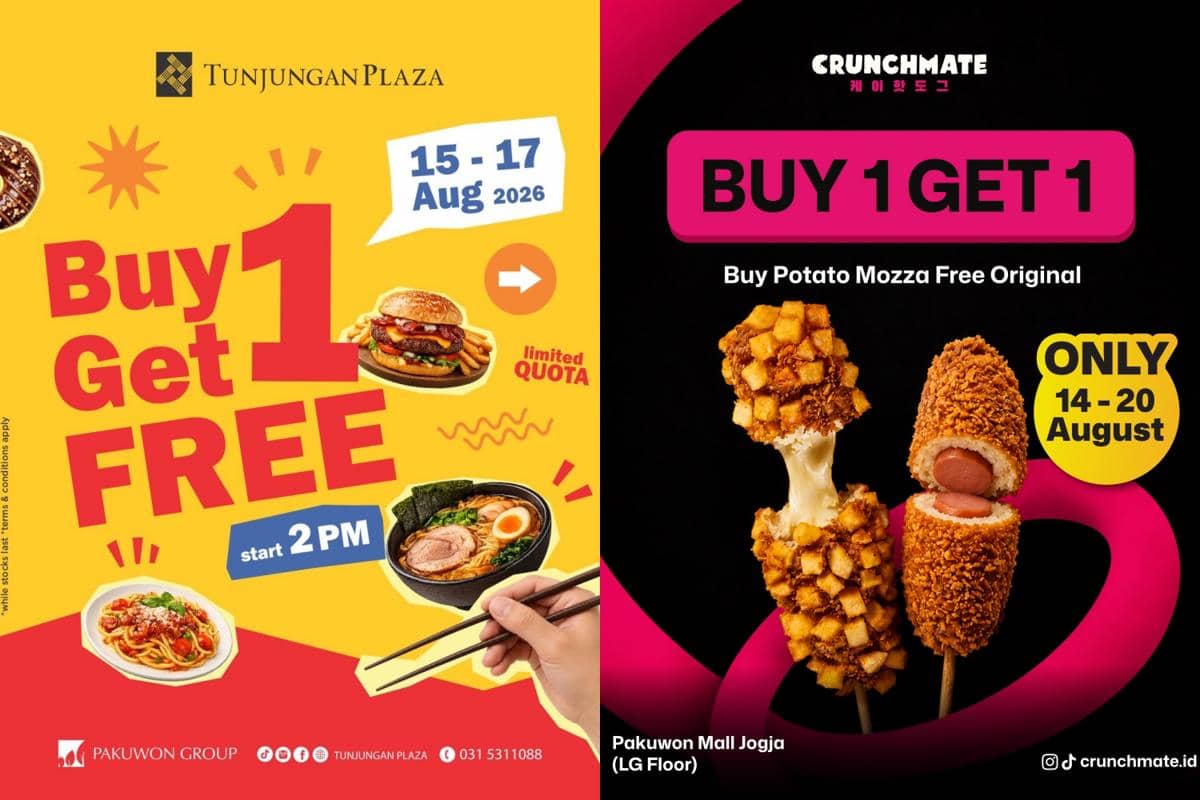 Promo Buy 1 Get 1 Hari Kemerdekaan Agustus 2026
