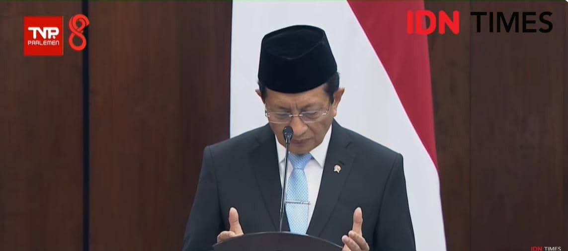 Doa Sidang Tahunan 2026, Menag: Koreksi Diri Jika Fitnah dan Kritikan Benar