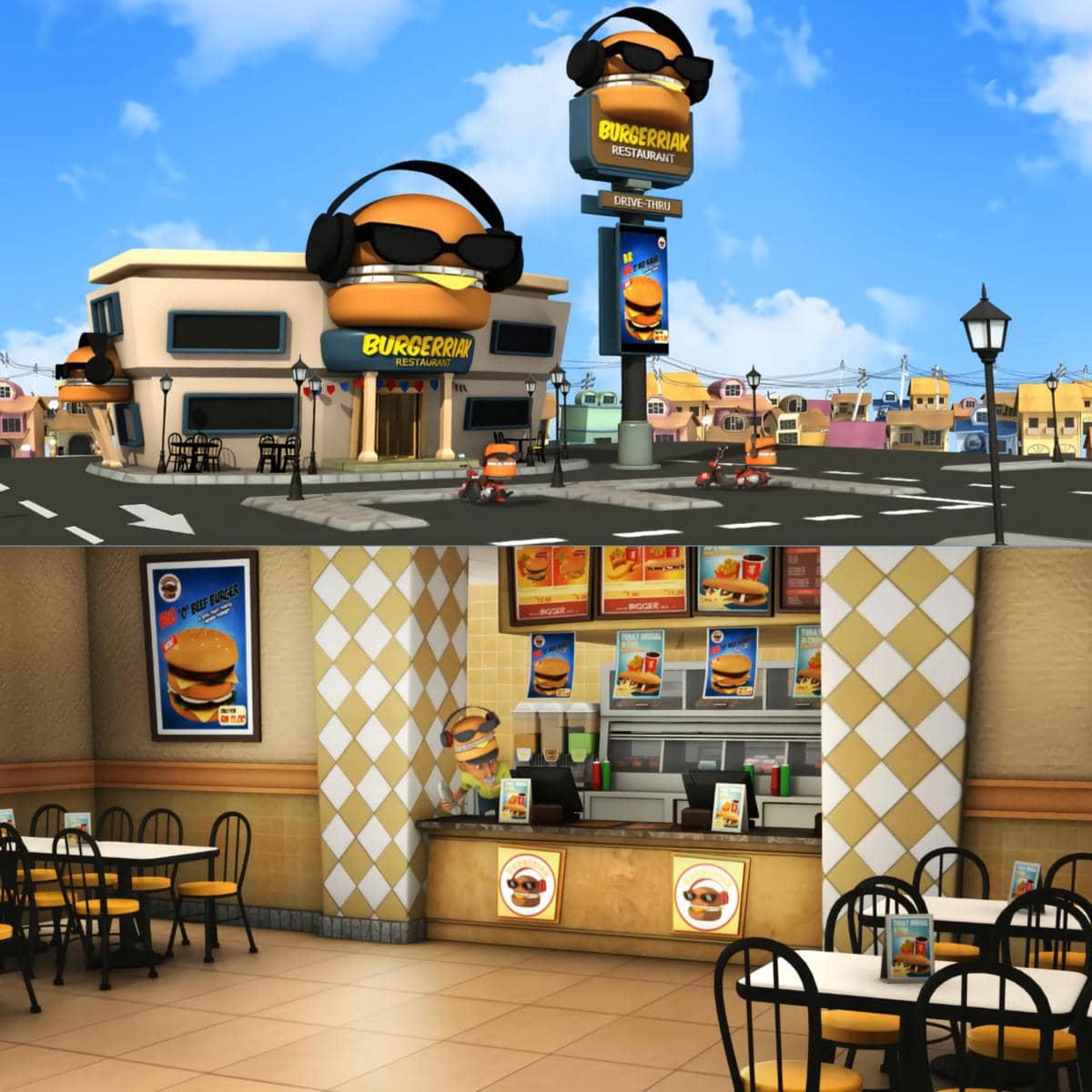 Burgerriak, restoran fast food yang diurus sendirian oleh Pakcik Mat