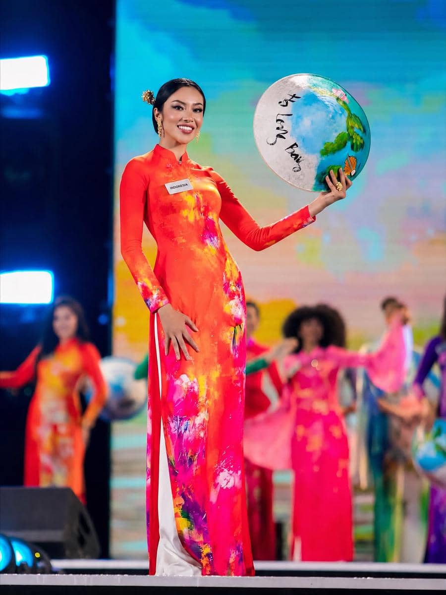 Potret Audrey Bianca di Opening Ceremony Miss World 2026