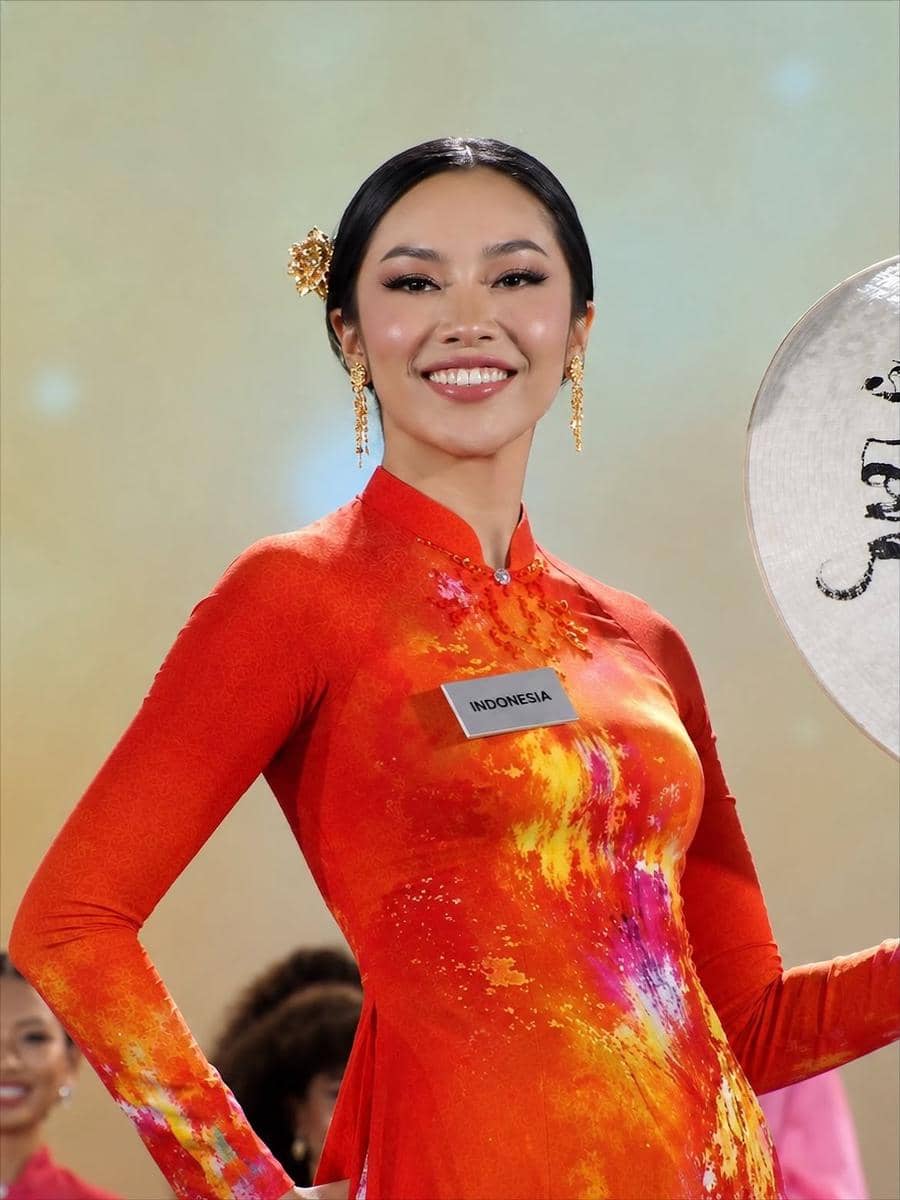 Potret Audrey Bianca di Opening Ceremony Miss World 2026