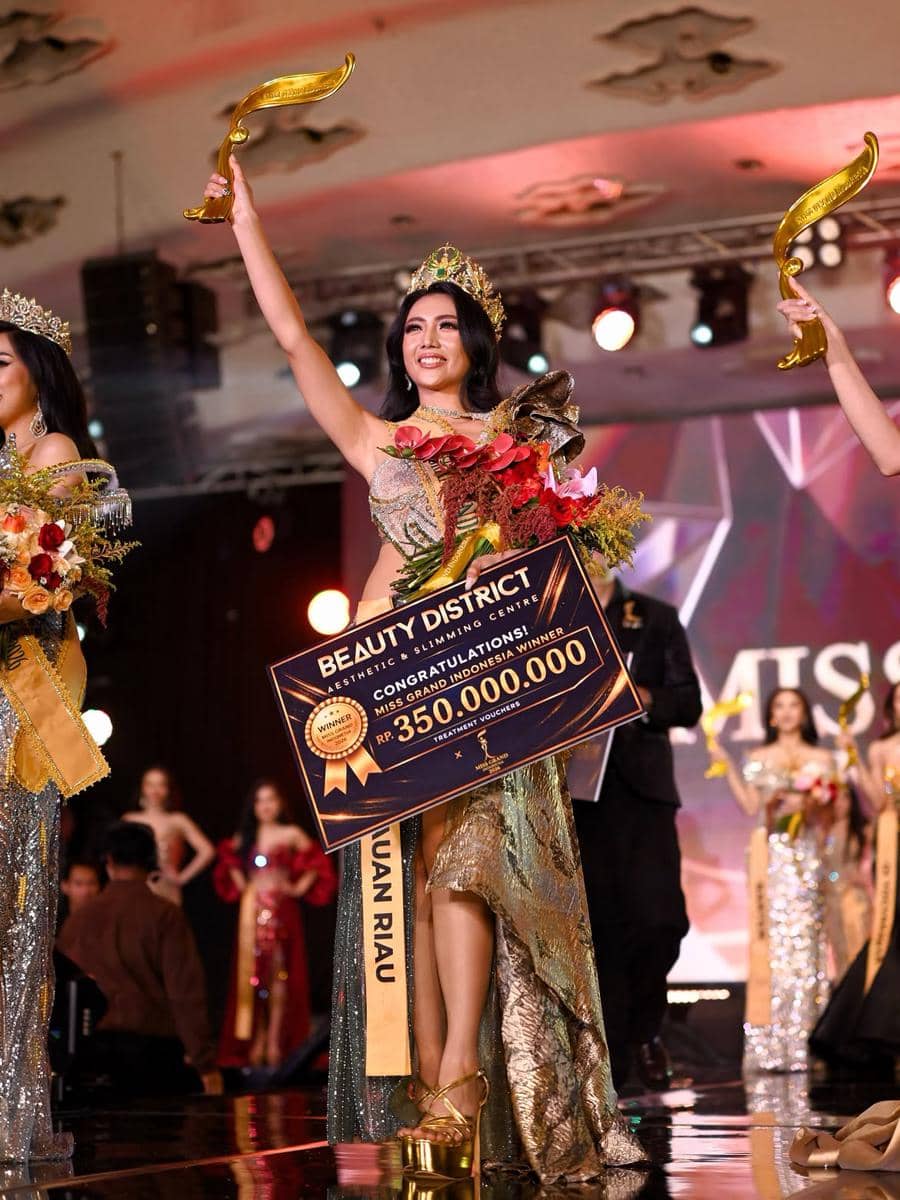 Potret Penobatan Dilza Salsabila Sebagai Miss Grand Indonesia 2026