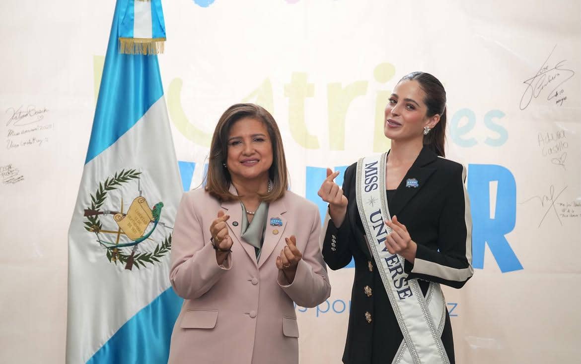7 Potret Pertemuan Miss Universe 2025 dengan Wakil Presiden Guatemala