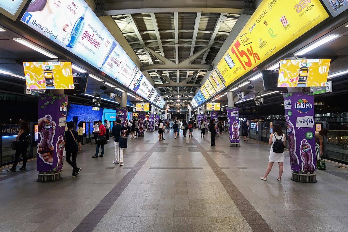potret Stasiun BTS Siam