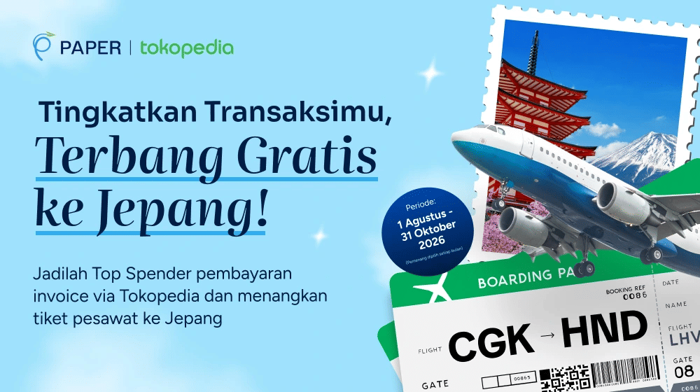 Wow! Bayar Invoice Bisnis di Tokopedia, Bisa Menangkan Liburan Impian