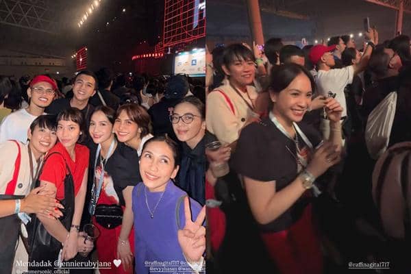 7 Potret Nagita Slavina dan Geng Nonton Jennie di Summer Sonic Jepang