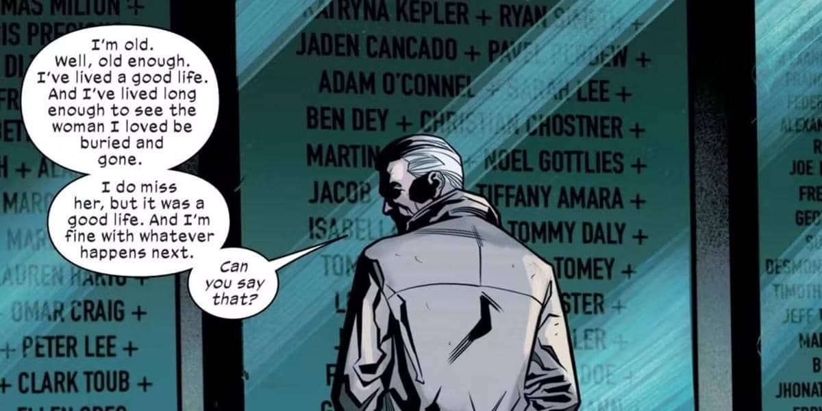 Ilustrasi Paman Ben dalam komik Marvel Ultimate Spider-Man #11, diterbitkan sebagai dokumentasi Marvel.