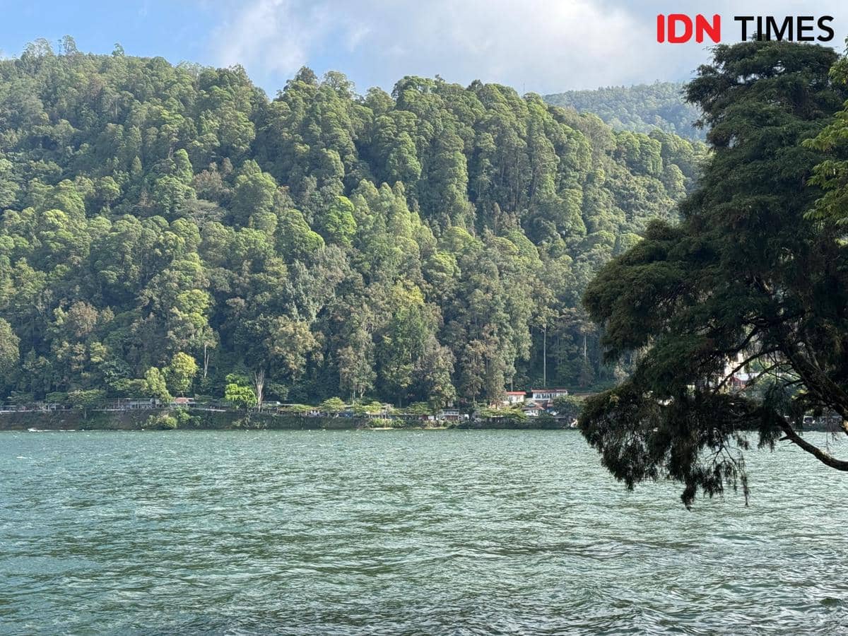 Potret Telaga Sarangan di Magetan, Jawa Timur