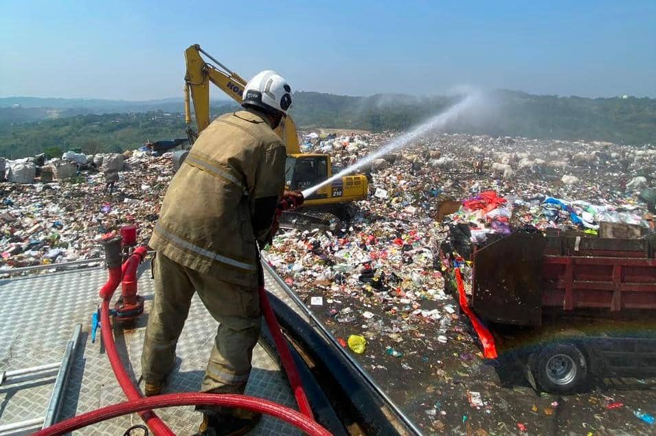 4 Titik Api Muncul di TPA Jatibarang Semarang, Ini Mitigasi dari DLH
