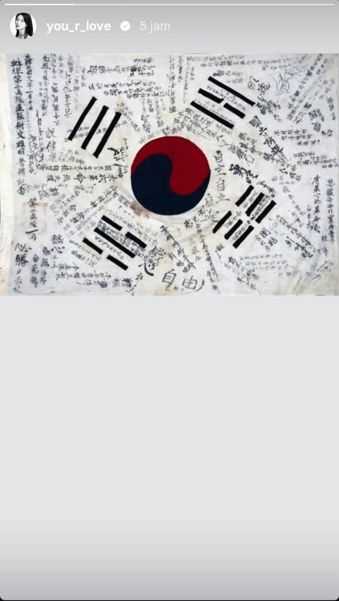 Kim Yoo Jung unggah ucapan Hari Pembebasan Korea ke-81 