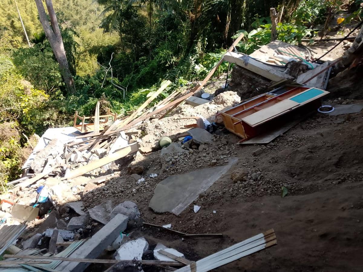 Kondisi rumah warga yang terdampak bencana gempa Flores. (Dok BPBD NTT)
