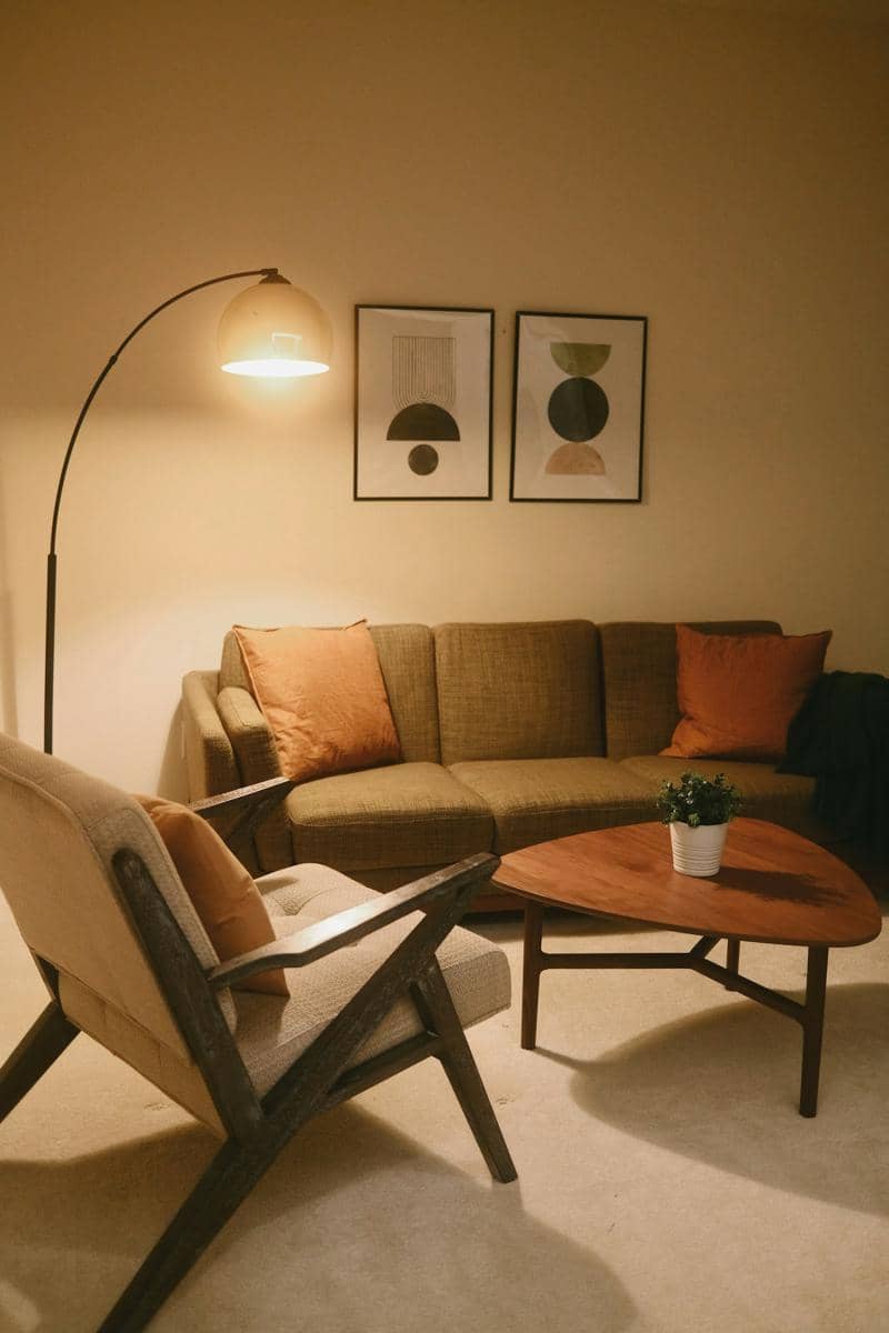 ilustrasi lampu lantai