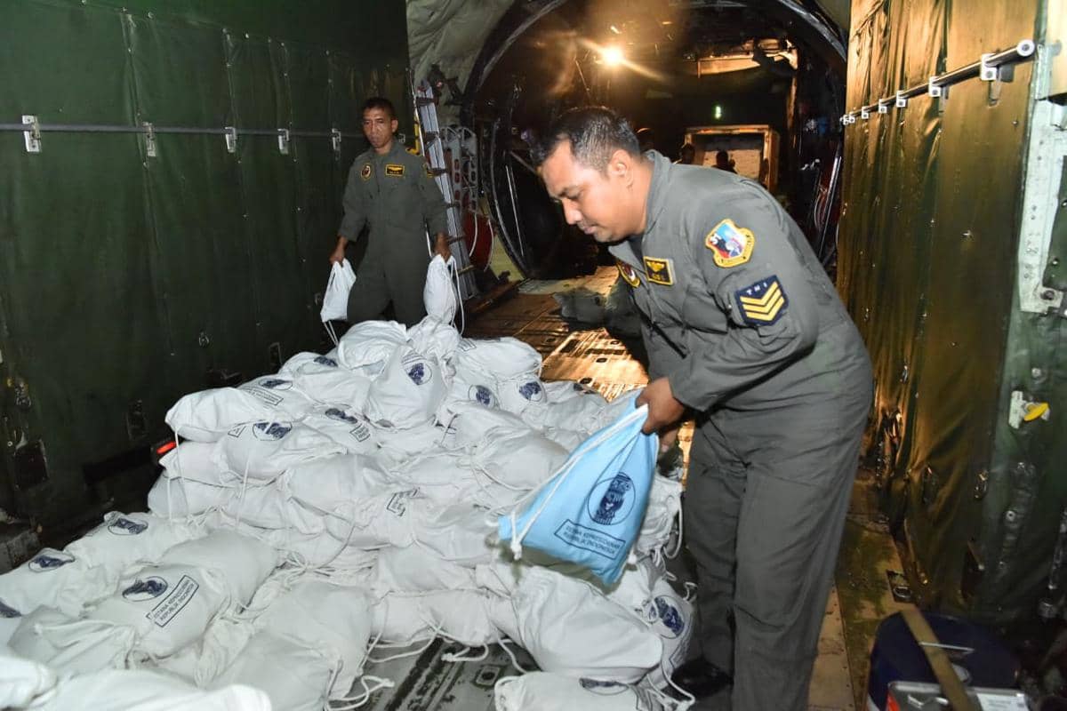 TNI AU, gempa NTT