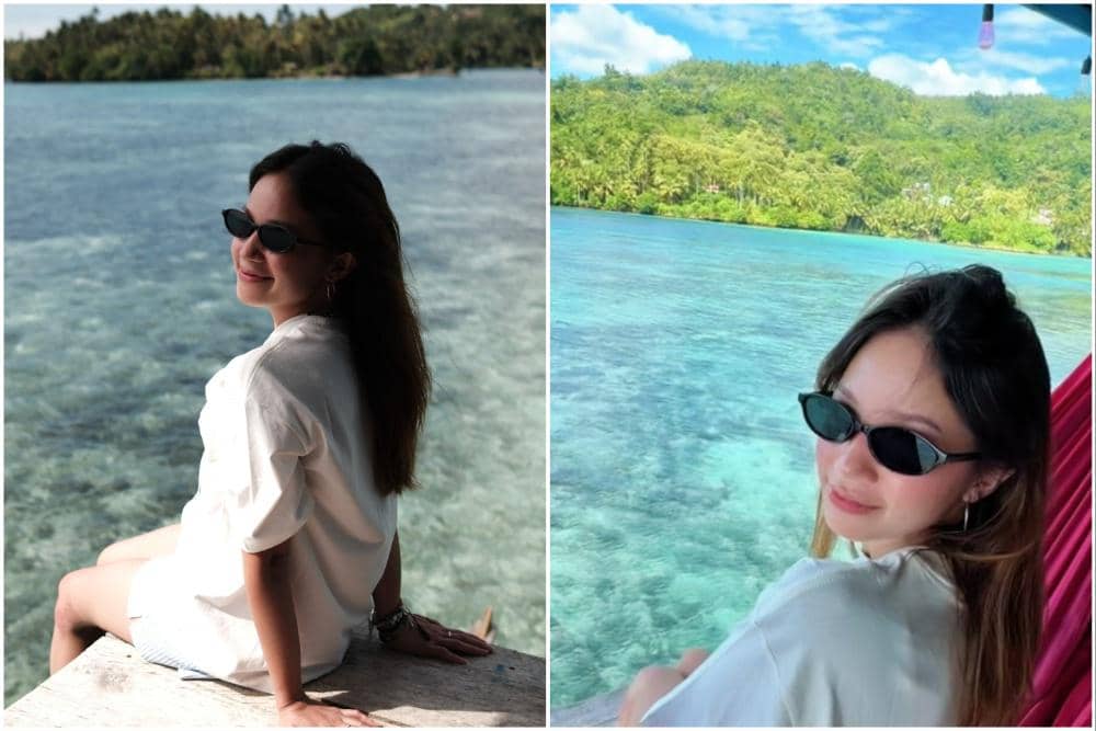 10 Potret Bella Graceva Berlibur di Pulau Togean, Sulteng