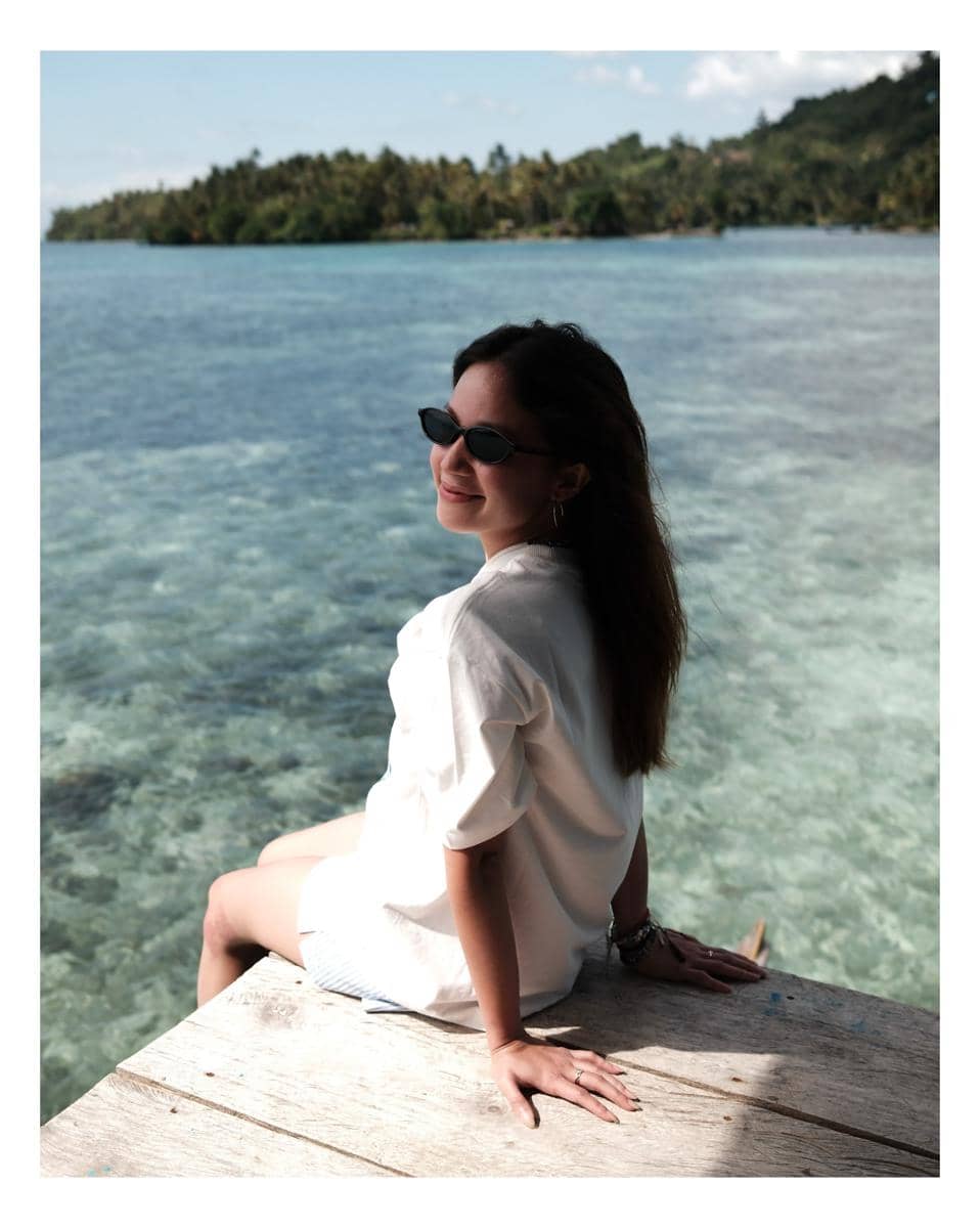 Bella Graceva saat menikmati liburan di Pulau Togean