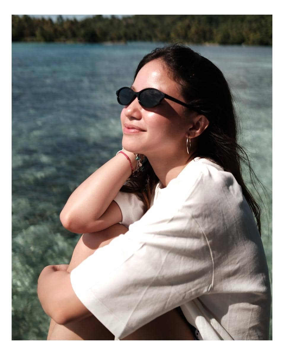 Bella Graceva saat menikmati liburan di Pulau Togean
