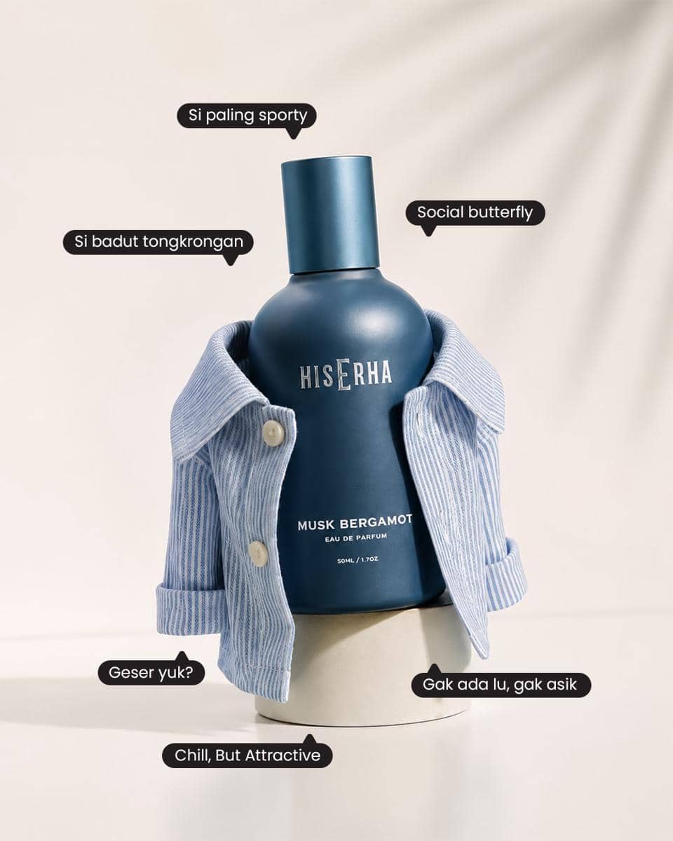 Tampilan poduk parfum HisErha.
