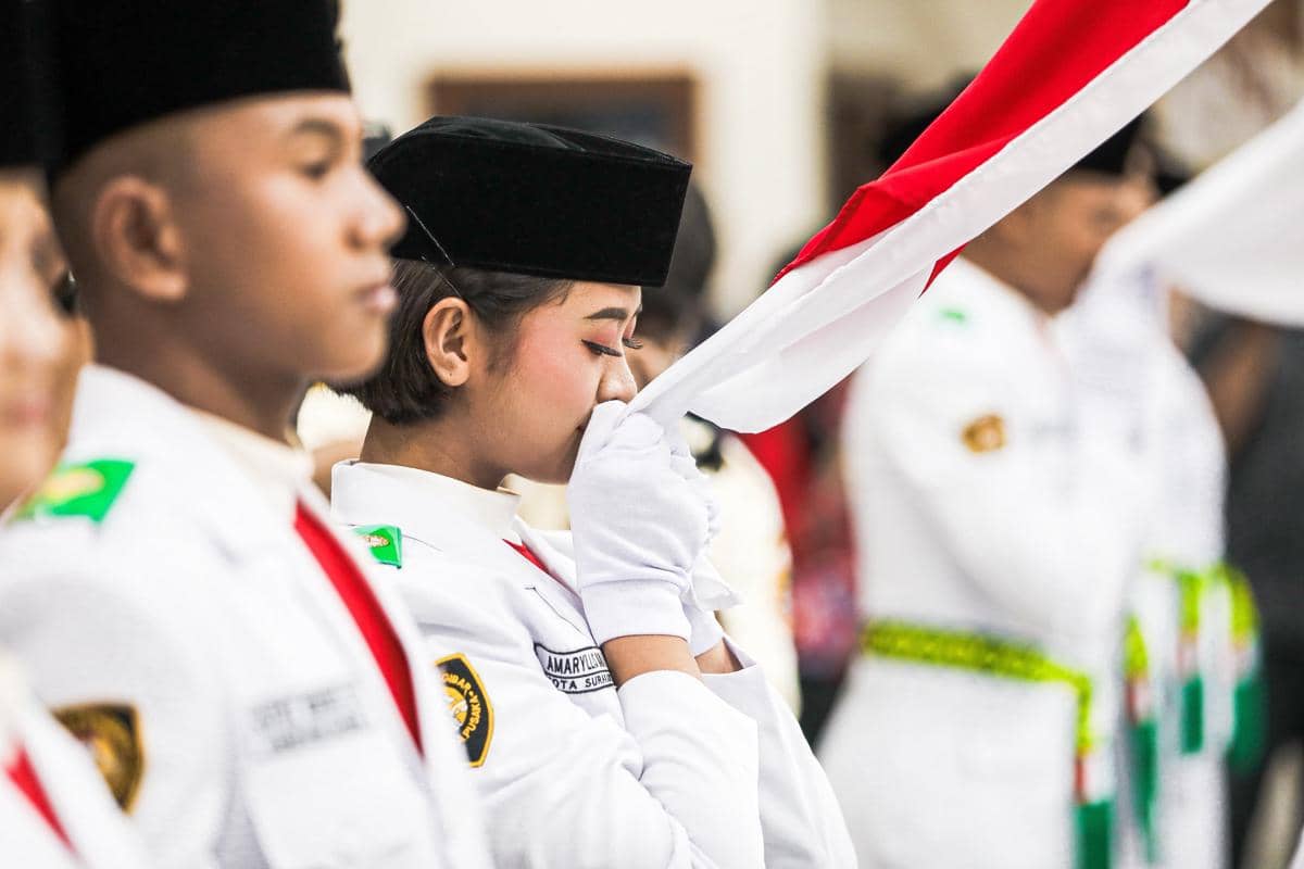 Pengukuhan 45 Paskibraka Jateng 2026. (Dok. Pemprov Jateng)