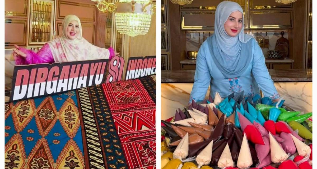 Sambut HUT RI 81, Tasyi Athasyia Bikin Kue Batik Terbesar di Indonesia