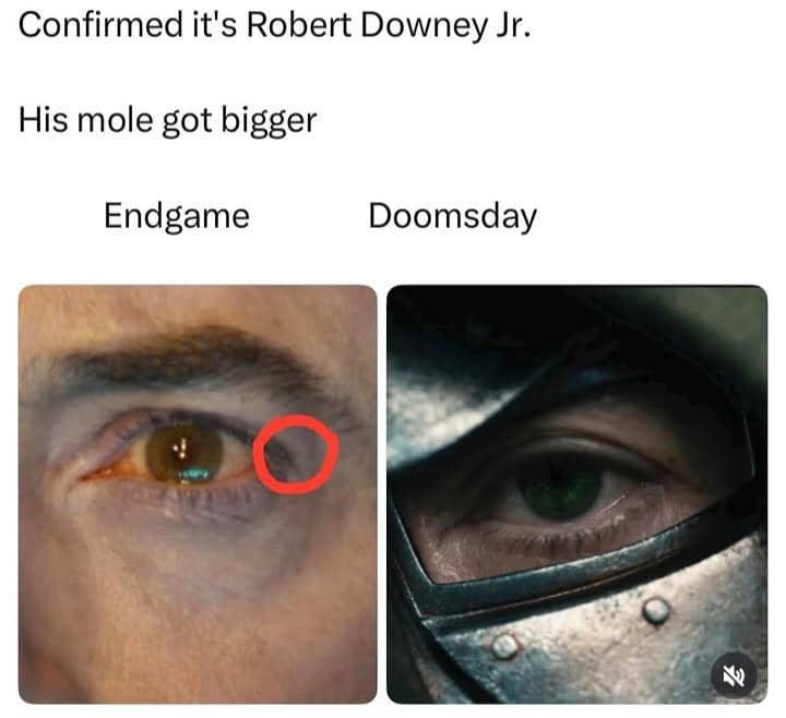 8 Meme Spekulasi Ada 2 Doctor Doom dalam Doomsday, Retina Mata Berbeda
