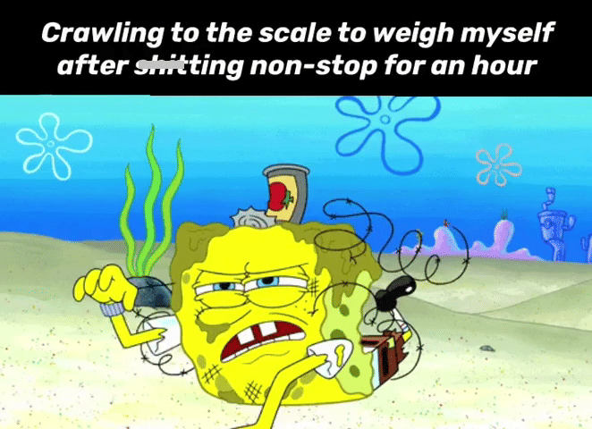 meme SpongeBob tentang menurunkan berat badan