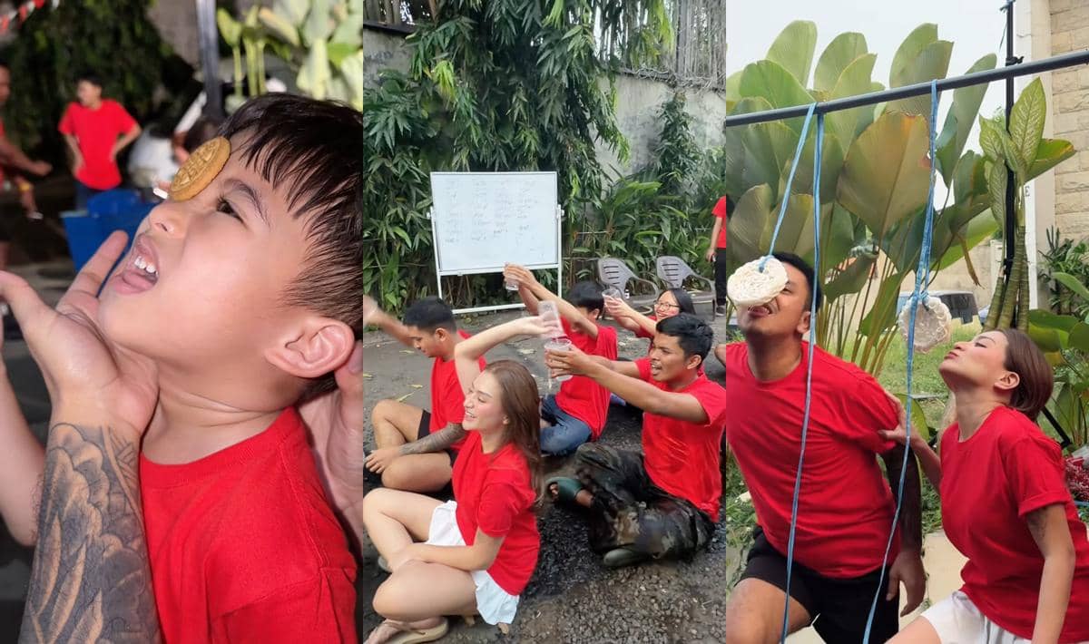 Seorang artis mengikuti lomba peringatan 17 Agustus dalam unggahan di akun Instagram Nathalie Holscher.