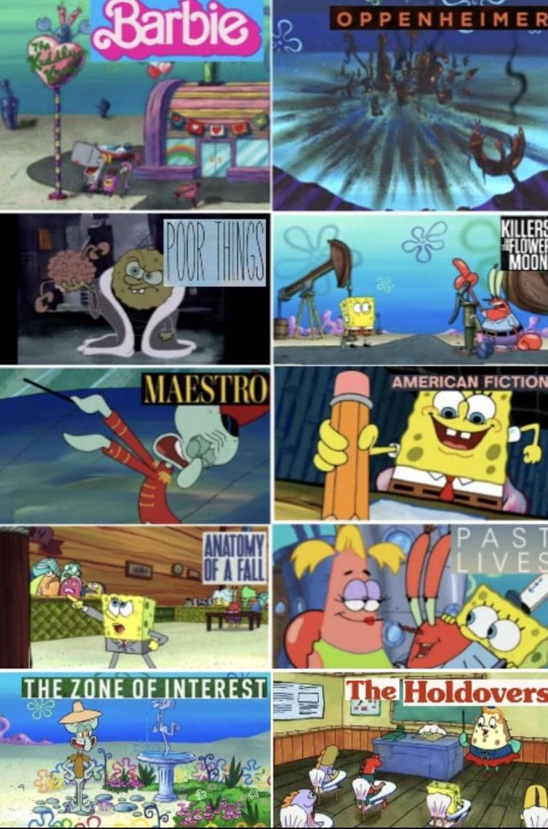 meme kultur pop digambarkan oleh SpongeBob