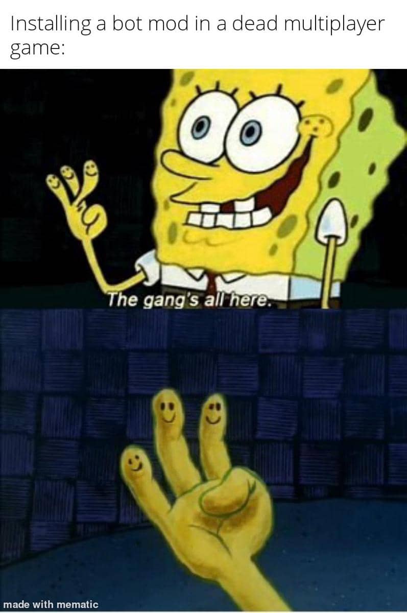 meme SpongeBob tentang kesepian