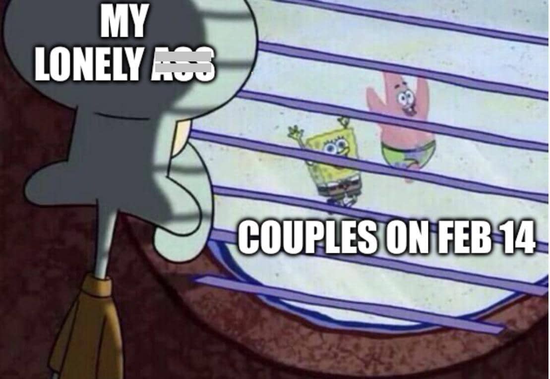 meme SpongeBob tentang kesepian
