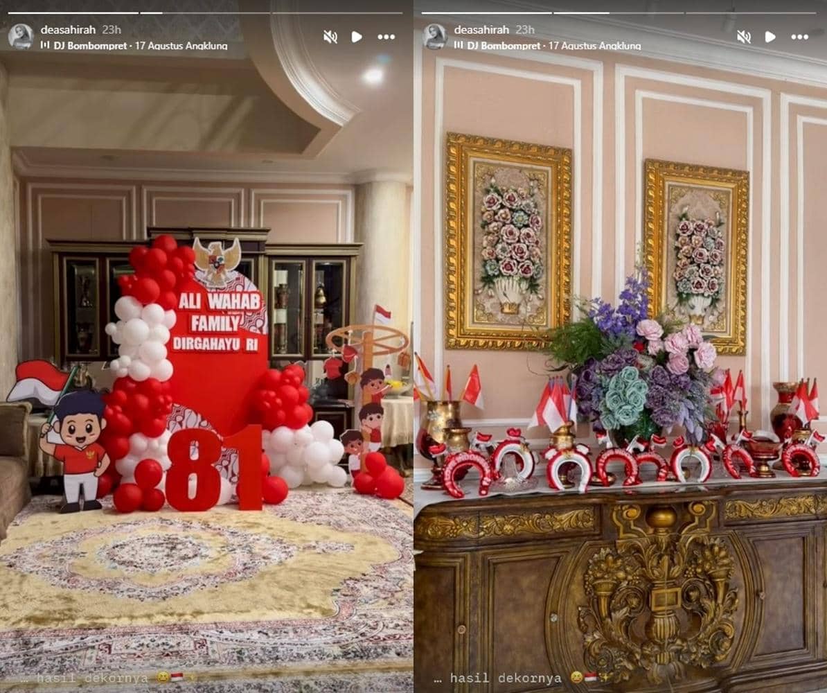Artis merayakan euforia Hari Ulang Tahun ke-81 Republik Indonesia dalam unggahan akun Instagram pribadi.