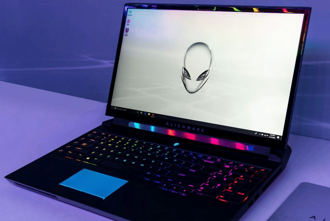 ilustrasi laptop gaming