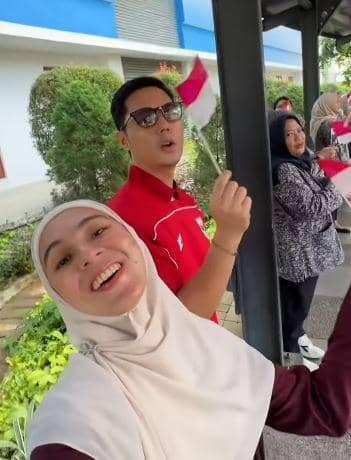 momen Nycta Gina dan Kinos rayakan HUT ke-81 RI