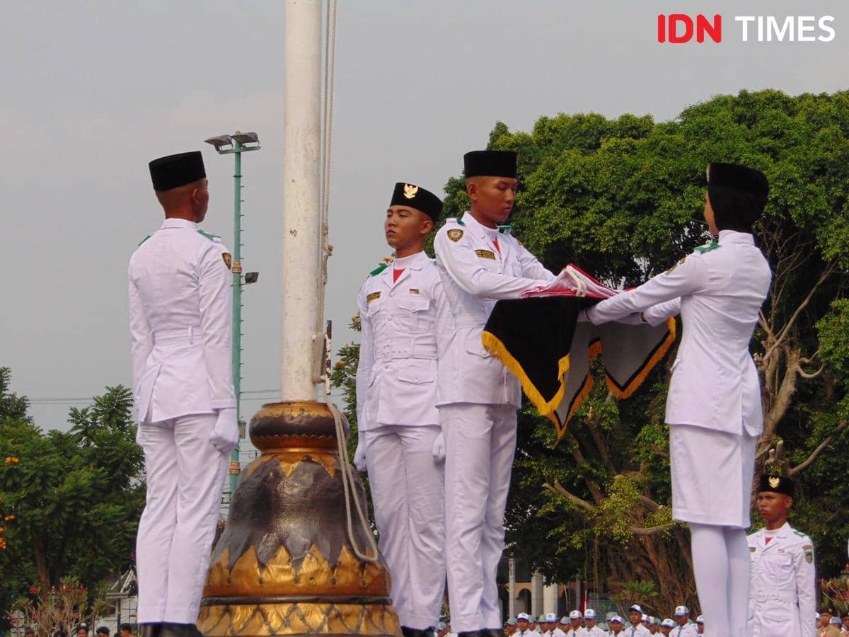 HUT ke-81 RI di Banyumas: Paskibraka Sempat Tegang, Ini Pesan Bupati